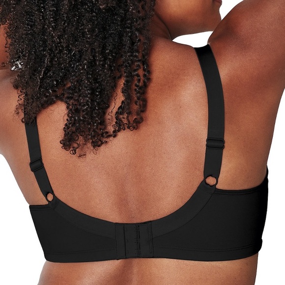 PLAYTEX 18 hour black smoothing minimizer wirefree bra 36DDD style 4697 NWOT - Picture 5 of 7